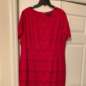 Preston and York Red Lace Cocktail Dress